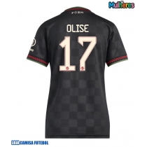 Camisa de Futebol Bayern Munich Michael Olise #17 Equipamento Alternativo Mulheres 2025-26 Manga Curta